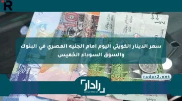 سعر الدينار الكويتي اليوم أمام الجنيه المصري في البنوك والسوق السوداء الخميس